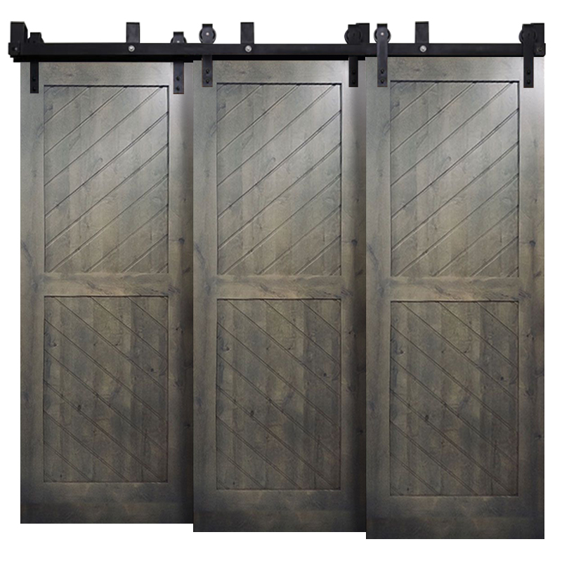 Horizon Triple Bypass Barn Doors Rustica